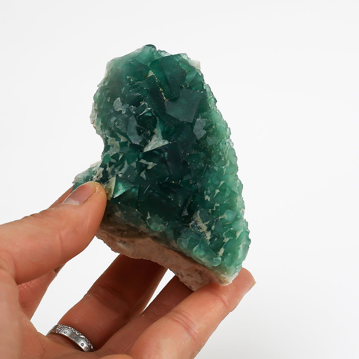Natural Crystal Green Fluorite Cluster