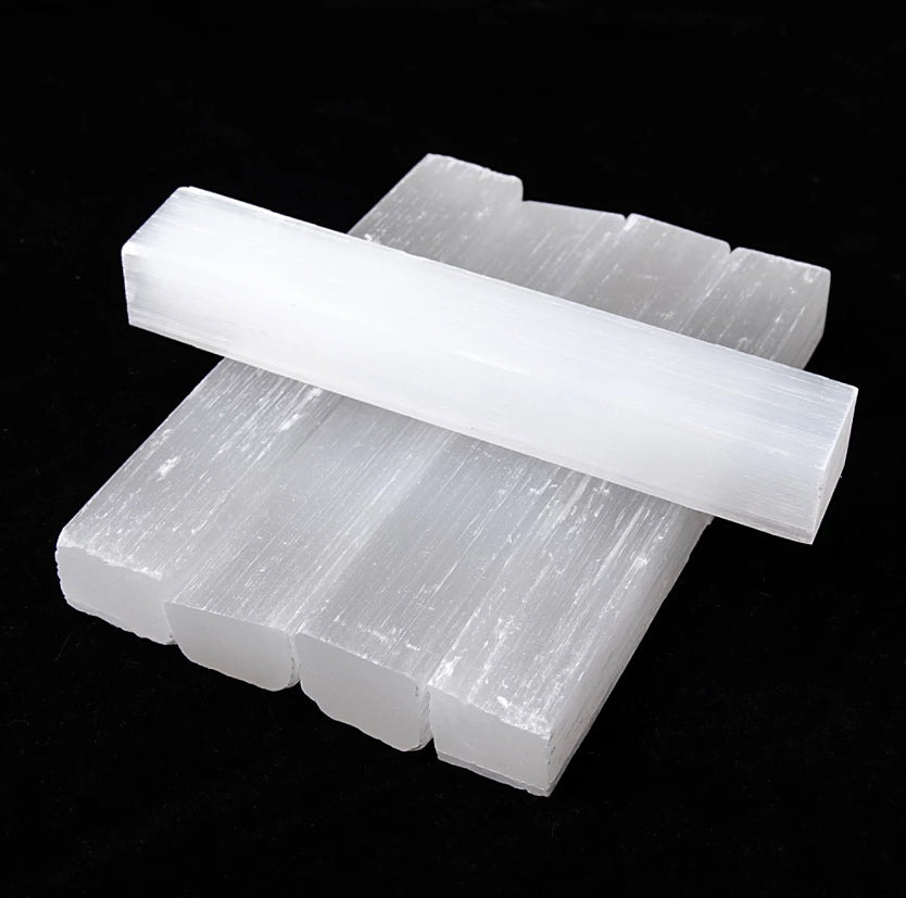 Natural Selenite Crystal Wand