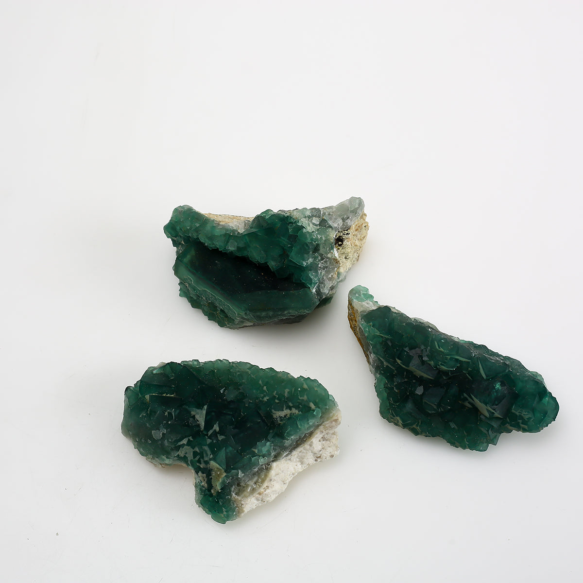 Natural Crystal Green Fluorite Cluster