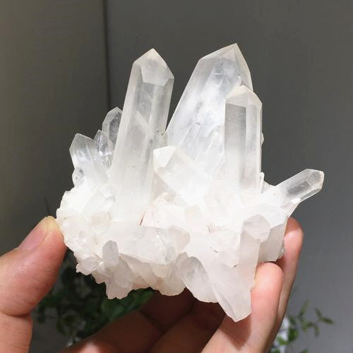Natural Crystal Clear Quartz Cluster