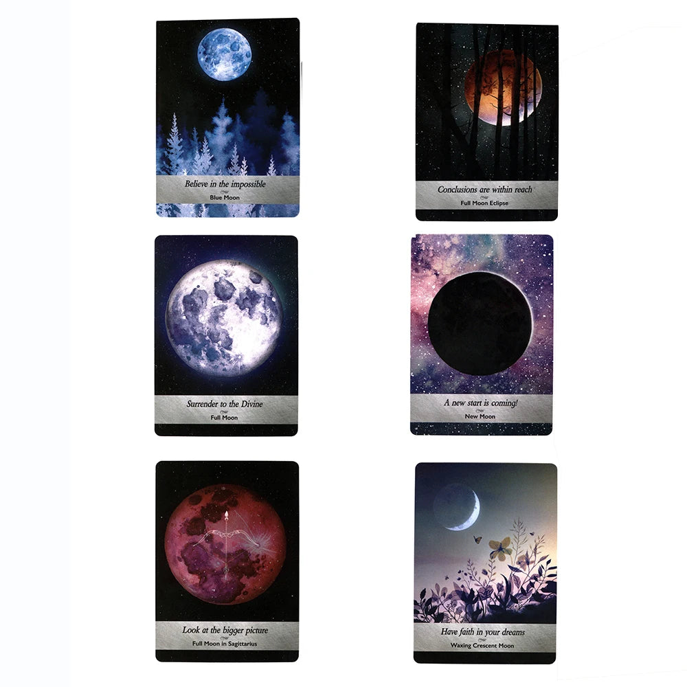 Moonology Oracle Cards Deck With PDF Guidebook