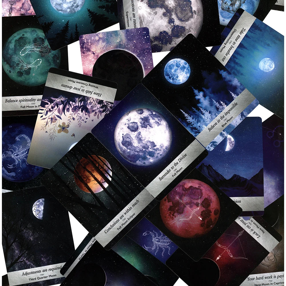 Moonology Oracle Cards Deck With PDF Guidebook